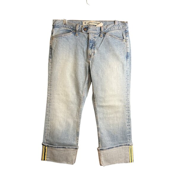 Gap Low Rise Cropped Denim Jeans Women Size 8 - Picture 8 of 8